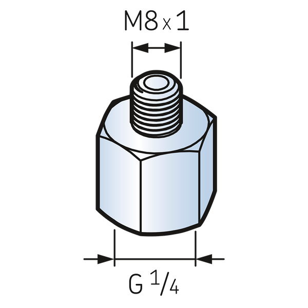 转接头 G1/4 - M8x1