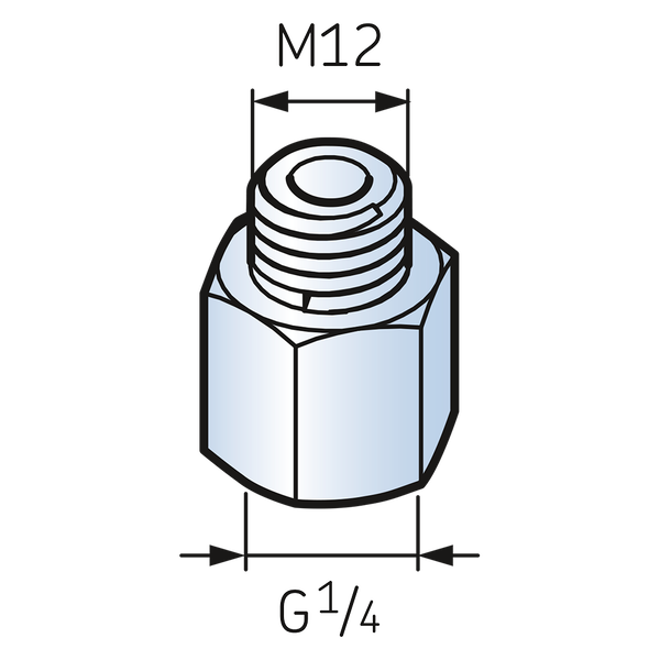 转接头 G1/4 - M12