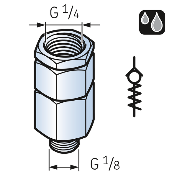 Обратный клапан G1/8