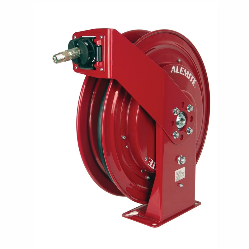Spring Driven Hose Reel For Air And Water Tansfer , Heavy Duty