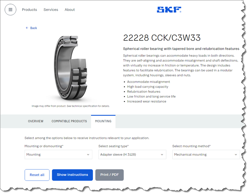 Mounting instructions SKF